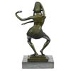 Image 3 : Egyptian Dancer Bronze Sculpture on Marble Base Statue