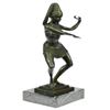 Image 9 : Egyptian Dancer Bronze Sculpture on Marble Base Statue