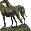 Image 3 : Greyhounds Racing Dog Bronze on Marble Base Sculpture