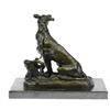 Image 7 : Greyhound Dog Bronze Sculpture