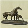 Image 3 : Bronze Horse Sculpture on Marble Base Statue