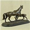 Image 4 : Bronze Horse Sculpture on Marble Base Statue