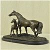 Image 5 : Bronze Horse Sculpture on Marble Base Statue