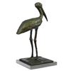 Image 4 : Stork Exotic Bird Bronze Sculpture