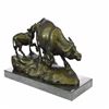 Image 6 : Bull With Calf Bronze Sculpture