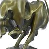 Image 4 : Modern Abstract Charging Bull Bronze Sculpture