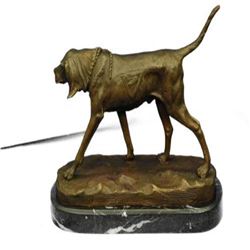Foxhound Dog Bronze Statue