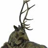 Image 2 : Deer Bronze Sculpture on Marble Base Statue