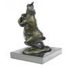 Image 4 : Bunny With Baby Bronze Statue