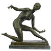 Image 1 : Exotic Dancer Bronze Sculpture on Marble Base Statue