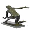 Image 7 : Exotic Dancer Bronze Sculpture on Marble Base Statue