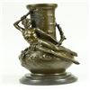 Image 1 : Nude Man Bronze Vase Sculpture