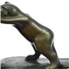 Image 4 : Playful Cat Bookends Bronze Statue
