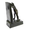 Image 7 : Playful Cat Bookends Bronze Statue