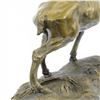 Image 8 : Elk Stag Buck Trophy Game Hunter Bronze on Marble Base Statue