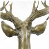 Image 8 : Elk Deer Stag Bust Bronze Statue