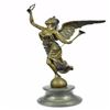 Image 1 : Charming Angel Standing on Rock Bronze Sculpture