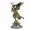 Image 2 : Charming Angel Standing on Rock Bronze Sculpture