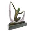 Image 4 : Graceful Nude Dancer Bronze Figurine