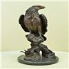 Image 6 : Flying Fishing Bald Eagle Patriotic Bronze Statue