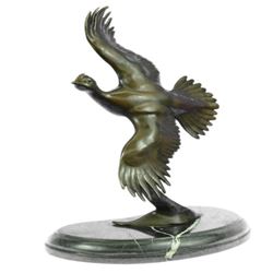 Female California Quail Bronze Sculpture