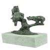 Image 1 : Grizzle Bear Family on a Tree Stub Bronze Sculpture