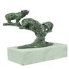 Image 5 : Grizzle Bear Family on a Tree Stub Bronze Sculpture