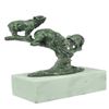 Image 9 : Grizzle Bear Family on a Tree Stub Bronze Sculpture