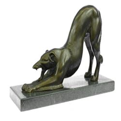 Greyhound Racing Dog Bronze Sculpture