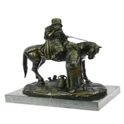 Man on Horseback Bronze Sculpture