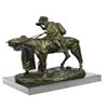 Image 2 : Man on Horseback Bronze Sculpture
