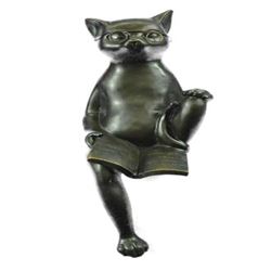 Cat For Desk Bronze Sculpture