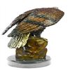 Image 5 : Bald Eagle Bronze on Marble Base Statue