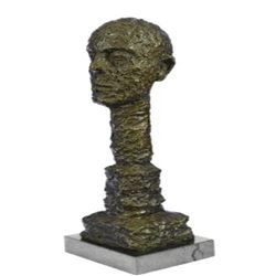 Abstract Male Bust Bronze Statue