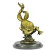 Image 1 : Gild Prince Frog Gold Patina Bronze Sculpture