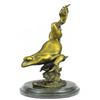 Image 5 : Gild Prince Frog Gold Patina Bronze Sculpture