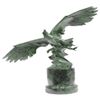 Image 1 : American Eagle Green Patina with Spread Wings Bronze Statue