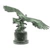 Image 7 : American Eagle Green Patina with Spread Wings Bronze Statue