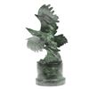 Image 9 : American Eagle Green Patina with Spread Wings Bronze Statue