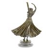 Image 3 : Gypsy Dancer Bronze Sculpture on Marble Base Statue