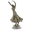 Image 4 : Gypsy Dancer Bronze Sculpture on Marble Base Statue