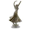 Image 8 : Gypsy Dancer Bronze Sculpture on Marble Base Statue
