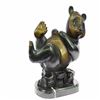 Image 1 : Lazy Chinese Panda Wildlife Creature Bronze Sculpture