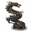 Image 2 : Dragon Bronze Sculpture on Marble Base Statue
