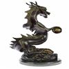 Image 3 : Dragon Bronze Sculpture on Marble Base Statue