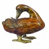 Image 10 : Standing Duck Brass Cold Painted Bird Sculpture