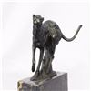 Image 6 : Panther Bronze Sculpture on Marble Base Statue