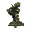 Image 1 : Fairy Playing with a Bird Bronze Statue