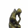 Image 5 : Thinker Symbol of Philosophy Bronze Sculpture on Marble Base Figure