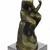 Image 7 : Thinker Symbol of Philosophy Bronze Sculpture on Marble Base Figure